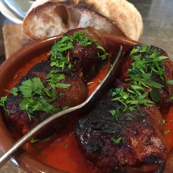 Avec - Chicago - Bacon wrapped dates stuffed with chorizo - Mediterranean Near Me - Chicago, Illinois Avec - Chicago - Bacon wrapped dates stuffed with chorizo - Mediterranean Near Me - Chicago, Illinois