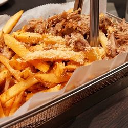Pearl & Vine - "Must have" duck fat fries.