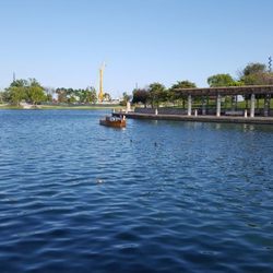 Heartland Gondolas - The big boat coming in after a cruise on the lake