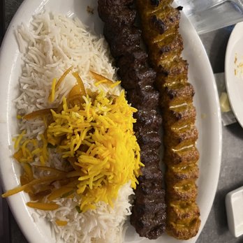 Yas Restaurant - Shirin polo with Ground Beef and Ground Chicken (Koobideh) - Persian/Iranian Near Me - San Jose, California Yas Restaurant - Shirin polo with Ground Beef and Ground Chicken (Koobideh) - Persian/Iranian Near Me - San Jose, California