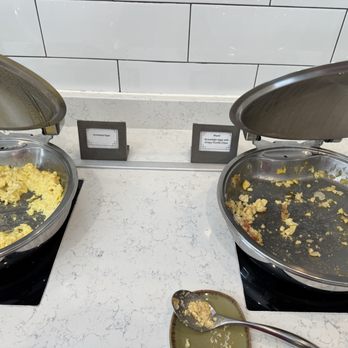 SoFrio Eat + Drink - Breakfast buffet selection - miga and scrambled eggs - Wine Bars Near Me - San Antonio, Texas SoFrio Eat + Drink - Breakfast buffet selection - miga and scrambled eggs - Wine Bars Near Me - San Antonio, Texas