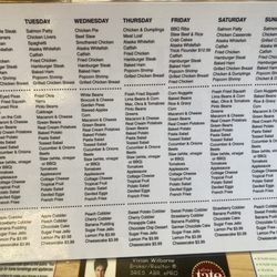 T-Ville Diner - Daily specials