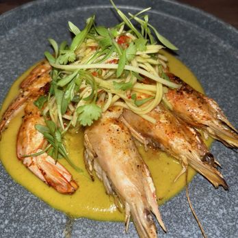 Proxi - Grilled Prawns tomato ginger masala, green mango - Tapas/Small Plates Near Me - Chicago, Illinois