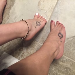 Mother and daughter tattoos (Sun, Moon and stars incorporated) Mother and daughter tattoos (Sun, Moon and stars incorporated)