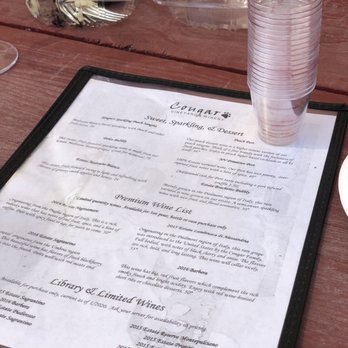 Cougar Vineyard & Winery - Menu - Wineries Near Me - Temecula, California Cougar Vineyard & Winery - Menu - Wineries Near Me - Temecula, California