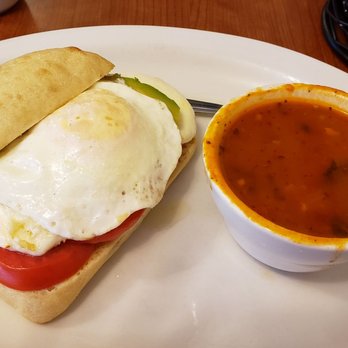 Cafe des Amis - Caprese breakfast sandwich and minestrone soup. - Breakfast & Brunch Near Me - Sewickley, Pennsylvania Cafe des Amis - Caprese breakfast sandwich and minestrone soup. - Breakfast & Brunch Near Me - Sewickley, Pennsylvania