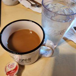 Whitney’s Country Cafe - Coffee with creamer.