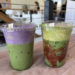 Ube Matcha and Strawberry Matcha Ube Matcha and Strawberry Matcha