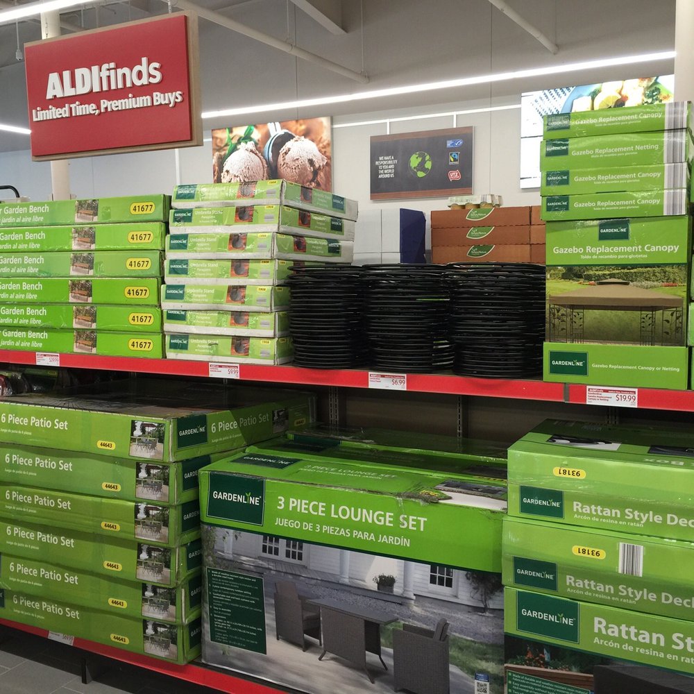 ALDI - Patio furniture. - Grocery Near Me - Arcadia, California