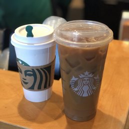 Grande Coffee and Venti Iced Hazelnut Latte Quad Grande Coffee and Venti Iced Hazelnut Latte Quad
