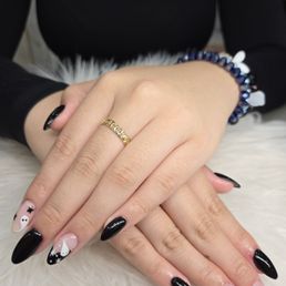 My final, completed nails. My final, completed nails.