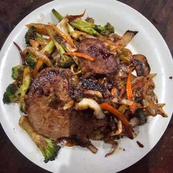 China Star Buffet - Cooked plate, directly off of the grill