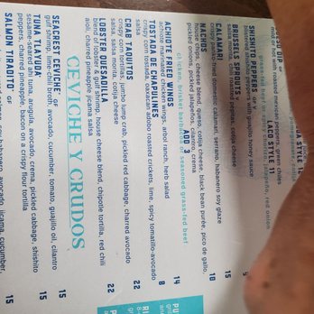 LaCo - Menu - Latin American Near Me - Seacrest Beach, Florida