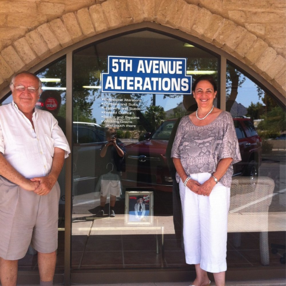 Fifth Avenue Alterations - The 2 owners in front of store. - Sewing & Alterations Near Me - Scottsdale, Arizona Fifth Avenue Alterations - The 2 owners in front of store. - Sewing & Alterations Near Me - Scottsdale, Arizona
