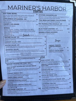 Menu photo 1 Mariner's Harbor Kingston, NY