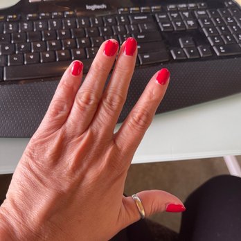 Natural Nails - Bails chipped w/ in 2 days of getting it done. - Nail Salons Near Me - Boone, North Carolina Natural Nails - Bails chipped w/ in 2 days of getting it done. - Nail Salons Near Me - Boone, North Carolina