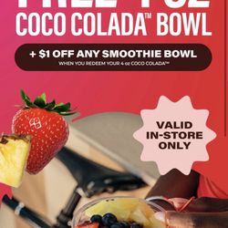 Smoothie King - Free sample with app today