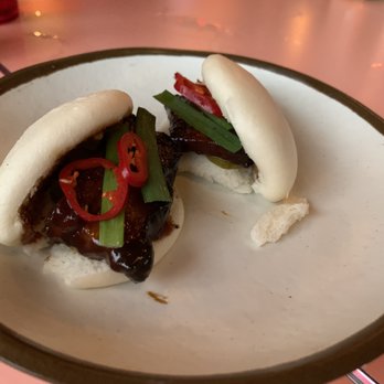 La Chinesca - Pork Belly Bao Buns (Citrus Hoisin, Fresno Chile, Pickled Cucumber, Chinese Chive) - New Mexican Cuisine Near Me - Philadelphia, Pennsylvania