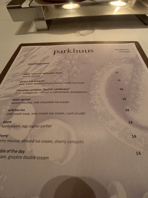 Menu photo 2 Parkhuus Zürich, ZH Menu photo 2 Parkhuus Zürich, ZH
