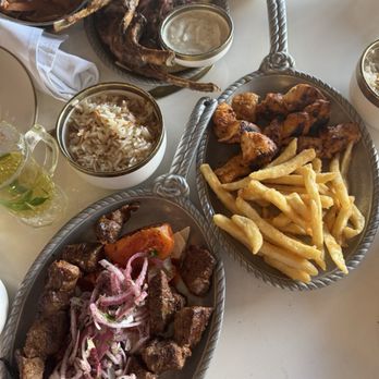 One Lebanese Cuisine - Tenderloin Kebab Lamb Chops Kids chicken taouk - Mediterranean Near Me - Weston, Florida