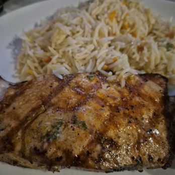 J. Alexander's - Salmon with rice - New American Near Me - Livonia, Michigan J. Alexander's - Salmon with rice - New American Near Me - Livonia, Michigan