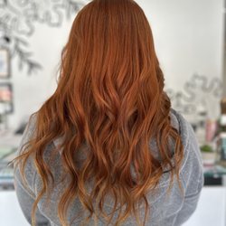 Studio One Salon - Beautiful copper color and hair extensions maintenance