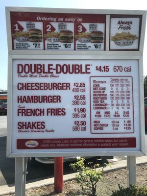 Menu photo 3 In-N-Out Burger Sherman Oaks, CA
