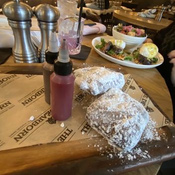 The Dearborn - Beignets w/ Raspberry and Nutella Sauce - New American Near Me - Chicago, Illinois
