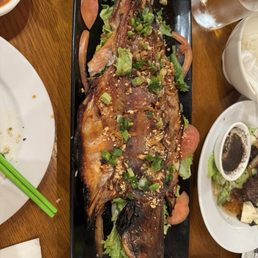 Roast catfish. Please order ahead of time or you will be waiting. This was bomb. Roast catfish. Please order ahead of time or you will be waiting. This was bomb.