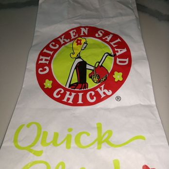 Chicken Salad Chick - Bag for to-go orders. Chicken a go go - Southern Near Me - Chesterfield, Missouri Chicken Salad Chick - Bag for to-go orders. Chicken a go go - Southern Near Me - Chesterfield, Missouri