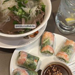PHO 5UP - #5. Combo Beef Pho 21. Shrimp Pork and Summer Rolls