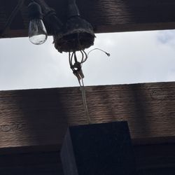 Hilton Head Tavern - Broken light handing over tables