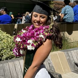 Beautiful graduation leis. Beautiful graduation leis.