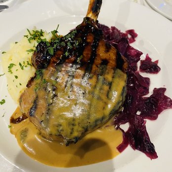 Mustards Grill - Famous Mongolian Pork Chop. And yes, I ate the entire thing. - New American Near Me - Napa, California