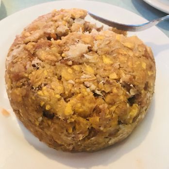 El Sabor Dominicano - Chicharrón (pork) mofongo was really good!!! You don't even need the gravy - Latin American Near Me - Freeport, New York