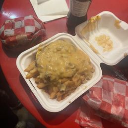 Spicy Loaded Beef Fries, Double Cheeseburger, Cheeseburger, Mexican Coke