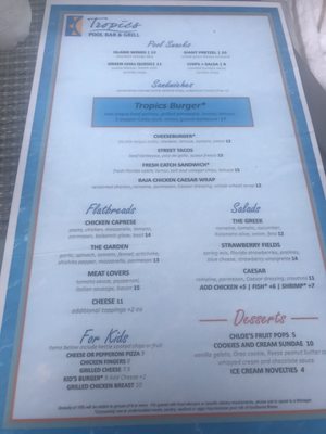 Menu photo 6 Tropics Pool Bar - Hilton Orlando Orlando, FL