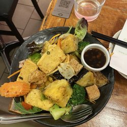 Golden Lotus - Tofu and eggplant with extra veggies