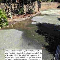 Will Johnson Building Company - Flooding in my driveway caused by W. Johnson's damaging neighbors' irrigation line.