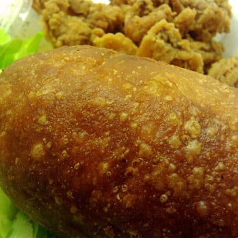 Rada's Piroscki - Lunch special A) with tossed salad, fried squid and 1 piroscki of your choice, $4.75. - Fast Food Near Me - Honolulu, Hawaii