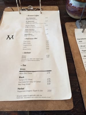 Menu photo 7 Matchstick Coffee Vancouver, BC