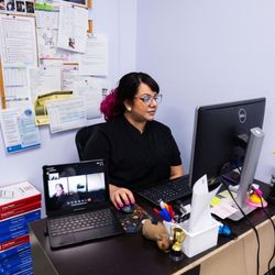 Arrow Dog And Cat Hospital - Our head RVT and mastermind, Maria! She runs the show and keeps our pets safe during anesthesia!