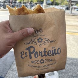 Omg this beef Empanada is so good Omg this beef Empanada is so good