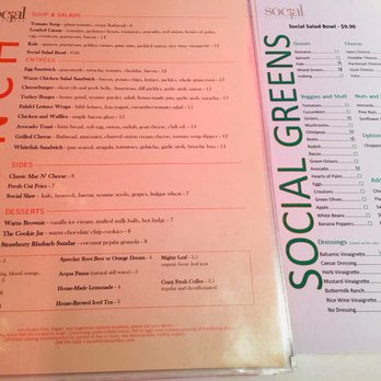Foto de Social Kitchen & Bar - Birmingham, MI, Estados Unidos. lunch menu