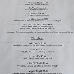 The Fox and the Fairy Tea House - Menu 1