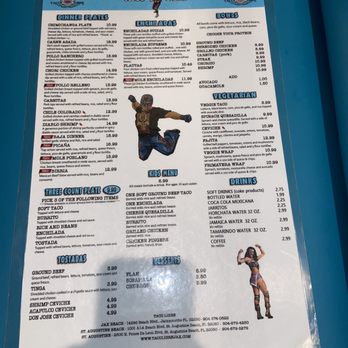 Taco Libre - Menu - Mexican Near Me - St Augustine, Florida