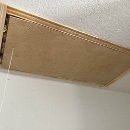 They thought this was a finished attic drop stair.