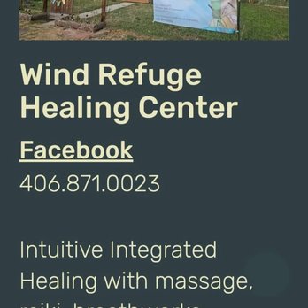Wind Refuge Healing Center - Reiki Near Me - Hot Springs, Montana Wind Refuge Healing Center - Reiki Near Me - Hot Springs, Montana