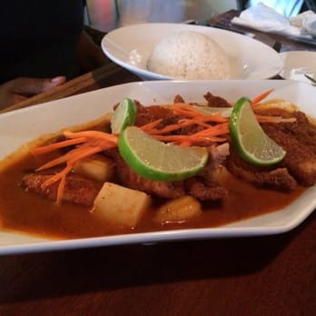 Thai Stellar - Mussamun Curry with Tilapia (level 3). - Thai Near Me - Webster, Texas Thai Stellar - Mussamun Curry with Tilapia (level 3). - Thai Near Me - Webster, Texas