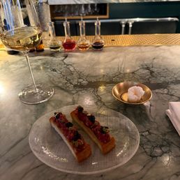 Beef tartare on toast Beef tartare on toast